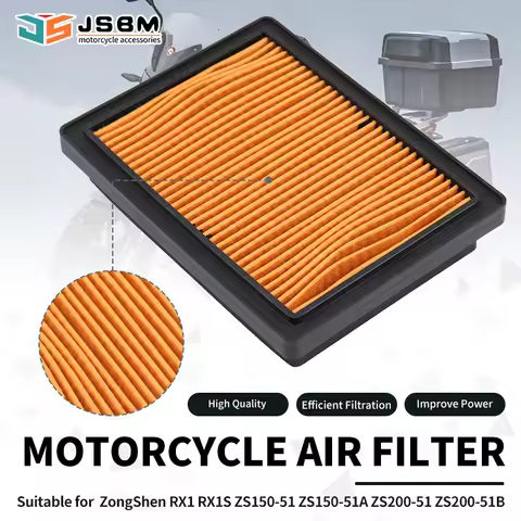 JSBM Motorcycle Air Filters For ZongShen ZS150-51 ZY150 ZS150-51A ZS200-51 ZS200-51B RX1 RX1S RX3S R