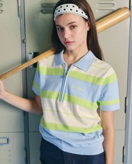 PERTH KNIT SWEATER(Grey-white/Brown-beige/Navy-brown/Blue-green)สเวตเตอร์