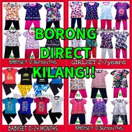 ✺BORONG Baju Budak/ Pyjamas Wholesale /Pemborong Baju Budak