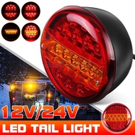 12V/24V LED Tail Rear Round Hambuger Light Indicator Lamp Truck Trailer Caravan