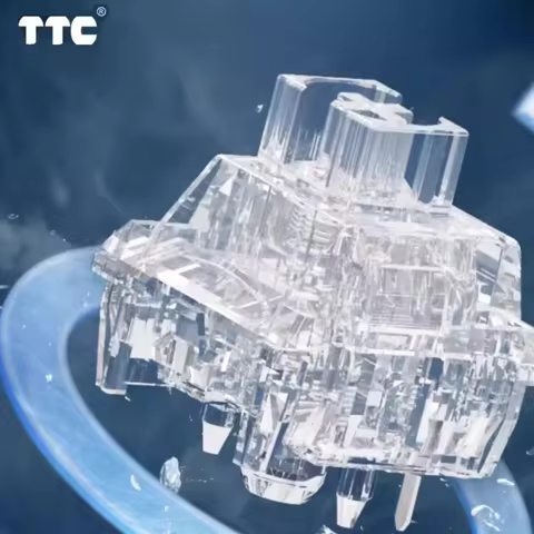 TTC Frozen Switch V2 Mechanical Keyboard Silent Mute Linear Switch 39g 3 Pins RGB Transparent Gaming