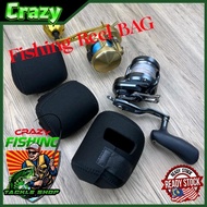 《CrazyFishing》Drum Reel Bag Shimano/Daiwa/AbuGarcia Fishing Reel Cover Beg Mesin Pancing