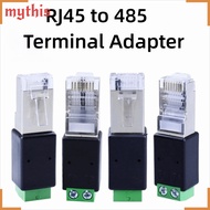 MYTHIS RJ45 Terminal Adapter, RJ45 Male Connector 2PIN Terminal RJ45 to RS485 Converter, Splitter  A