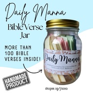 [JISCEO] Daily Manna Jar, Scripture Jar, Bible Verse Jar, Daily Bread, A Verse a Day, Christian Gift