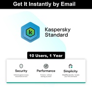Kaspersky Standard – 10 User 1 Year (New Version) | Windows Mac Android iOS | Get It Instantly by Em