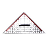 KW-119 Architectural Design Ruler Triangle Ruler Drawing Equal Waist Triangle Ruler Handle Angle Tri