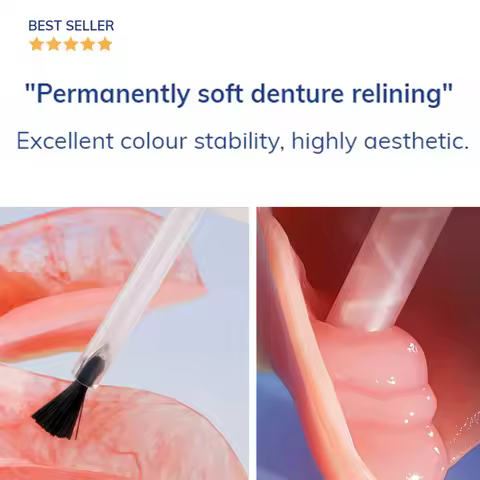 Dental Material DMG Silagum Comfort Soft Relining 50ml Cartridge Permanently Denture Reliner Partial