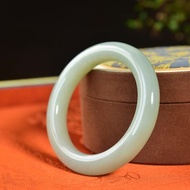天然和田玉且末藍手鐲 圈口54.5mm 油潤柔和