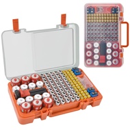 Battery Organizer Storage Case with Tester Checker. Batteries Holder Box Container for 120+ AA AAA 9