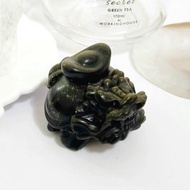 背元寶金曜石龍龜/招財/避邪擋煞之水晶