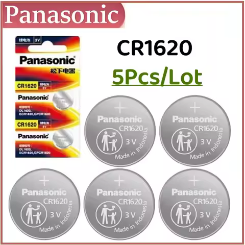 5-50pcs Original Panasonic CR1620 3V ECR1620 Lithium Battery CR 1620 For Control Watch Motherboard S