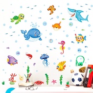 AURA - Wall Sticker - Wallsticker - Wall Sticker - Wall Decoration Wall Sticker Whale Bubble