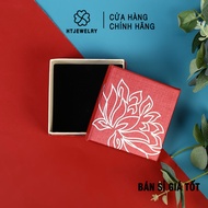 Square red lotus box for bracelets HTJEWELRY PH987