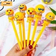Emoji Character Spring Pens Cute Emoji Character Spring Ballpoint Pens 1 pcs Random