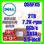 全新盒裝 Dell 055FX5 ST2000NM0033 12-13代 2TB 7.2K 6G SATA 3.5吋