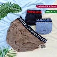 [3 pcs] CD RAINGER RG 009 | Men's Rubber Boxer Briefs, Adult Men's Underwear