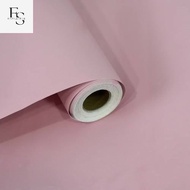 ziandra - Wallpaper Dinding Sticker Warna Pink Polos Ukuran 45Cm x