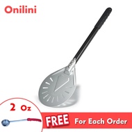 Onilini 7/8/9 Inci Kulit Pizza Berlubang Anodized Pizza Memusing Kulit Aluminium Aloi Pemegang Pizza