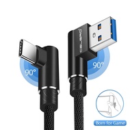 [ร้อน N] สาย USB 90องศาชนิด C 1เมตร2เมตร3M สำหรับ Xiaomi Mi8 Mi6 Mi5 Mi Max 3 2ผสม2S A1 6X 5X Note3 USB-C Tipe C 3A ที่ชาร์จได้อย่างรวดเร็ว