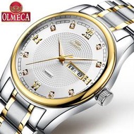 olmeca爆款男士手錶手錶男防水日曆石英表非機械錶