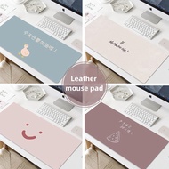 Simple Leather Large Size Desk Mat Learning Game Desk Writing Desk Cute Girl Thickened Mouse Mat