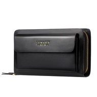 LEINASEN Brand Men's Wallet Coin Bag Double Zipper Men's Wallet Long Large Women's Wallet Coin Clutch Bag Business