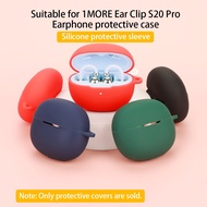 for 1MORE Ear Clip S20 Pro Earphone Case Solid Color Silicone Shockproof Protective Cover