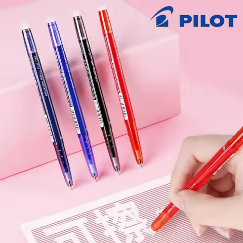 Japan PILOT Frixion Erasable Gel Pen Set LFBS-18UF Press Replaceable Refillable 0.38mm Red Office Ac