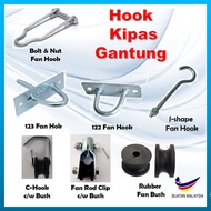 Fan Hook c/w Bolt & Nut/ U Shape / J Hook Ceiling Fan Hook