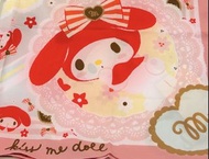 🇹🇭 KISS ME DOLL x My Melody 泰國 100% 真絲紅米色調絲巾( 圍巾/ 100% Silk / Silk Scarf / Shawl / Red / Beige / Yel