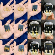 Earrings 1234567 GOLD JEWELRY ANTI-RUST AND DURABLE