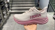 💥現貨💥 夢幻蜜桃粉輕量回彈護膝女款公路跑鞋 | HOKA ONE ONE Clifton 9|