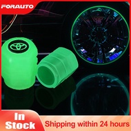 [Ready Stock] Toyota Luminous Universal Car Tire Valve Caps Penutup Tiub Angin Basikal Car Accessori