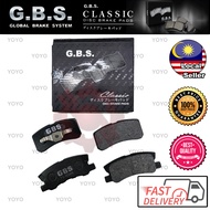 Mitsubishi ASX 2010-, Pajero V63W/V73W 3.0, Grandis NA4W 2.4/3.0 GBS (REAR) Brake Pad (6106)