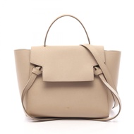 【二手】Celine CELINE手提包 BELT BAG MICRO 腰包 Micro 2WAY 米色皮革腰包 Micro 女士二手 A