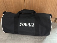 WORLD GYM運動背包圓筒包可背可手提