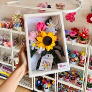 Flower Frame Pipe Cleaner Sunflower Mix (Flower Frame Wire Feather)