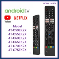 For Sharp Aquos Smart UHD Android TV Remote Control RC201 Remote TV Sharp Smart TV Aquos EK2X