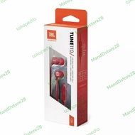 JBL T110 In-Ear Earphone Headset Original Garansi Resmi IMS - Merah