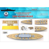 Shipyard Works 350035 1/350 HMS BB Lord Nelson 1908 Wooden Deck for Hobby Boss 86508