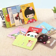 BUKU TULIS MINI MOTIF KARTUN CARTOON MINI NOTE BOOK BUKU CATATAN MEMO PAD LUCU BUKU TULIS KARTUN KEC
