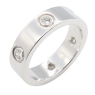 【二手】卡地亞 Love 戒指 6PD K18WG（白K金）鑽石 Love 戒指 6PD 女士二手 A