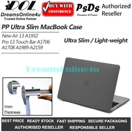 PsDs Ultra Slim Light-weight PP Cover Case for Laptop Air 13 A1932 Pro A1706 A1708 A1989 A2159