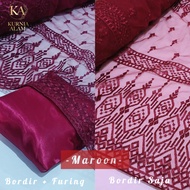 Kain Brokat Modern 05meter Bahan kebaya Premium Brukat Tulle Bordir etnik Mewah Terlaris