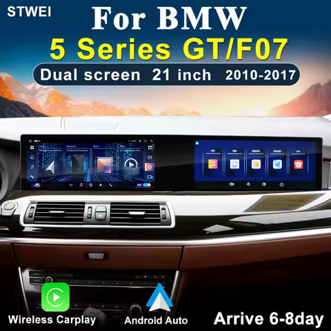 For BMW 5 Series GT F07 2011-2017 CIC NBT System 21inch Android 14 Car Radio Multimedia Video Player