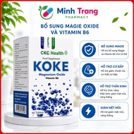 KOKE Magnesium Oxide Vitamin B6 CKC Health Box of 60 Tablets - Magnesium and Vitamin B6 Supplement