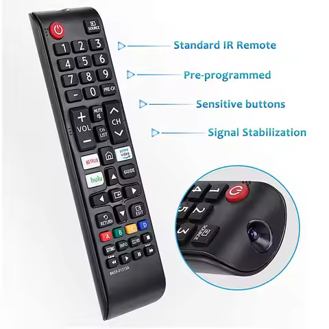 BN59-01315A Smart TV Remote Control for Samsung 4K UHD 6/7/8/9/TU-7000 Universal Replacement IR Remo