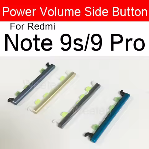 For Xiaomi Redmi Note 9 9T Note 9S Note 9 Pro 4G 5G Power Volume Side Button keys Repair Parts