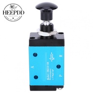 HEEPDD Air Hand Lever Operated Valve  G1/4Inch 3 Way 2 Postion Manual Control Pneumatic Solenoid 3R2
