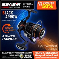 SEASIR x SEAHUNTER BLACK ARROW 1000-3000 Spinning Fishing Reel, Power Handle Reel Waterproof Coil